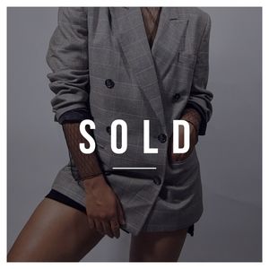 SOLD - Oversized Plaid Jacket